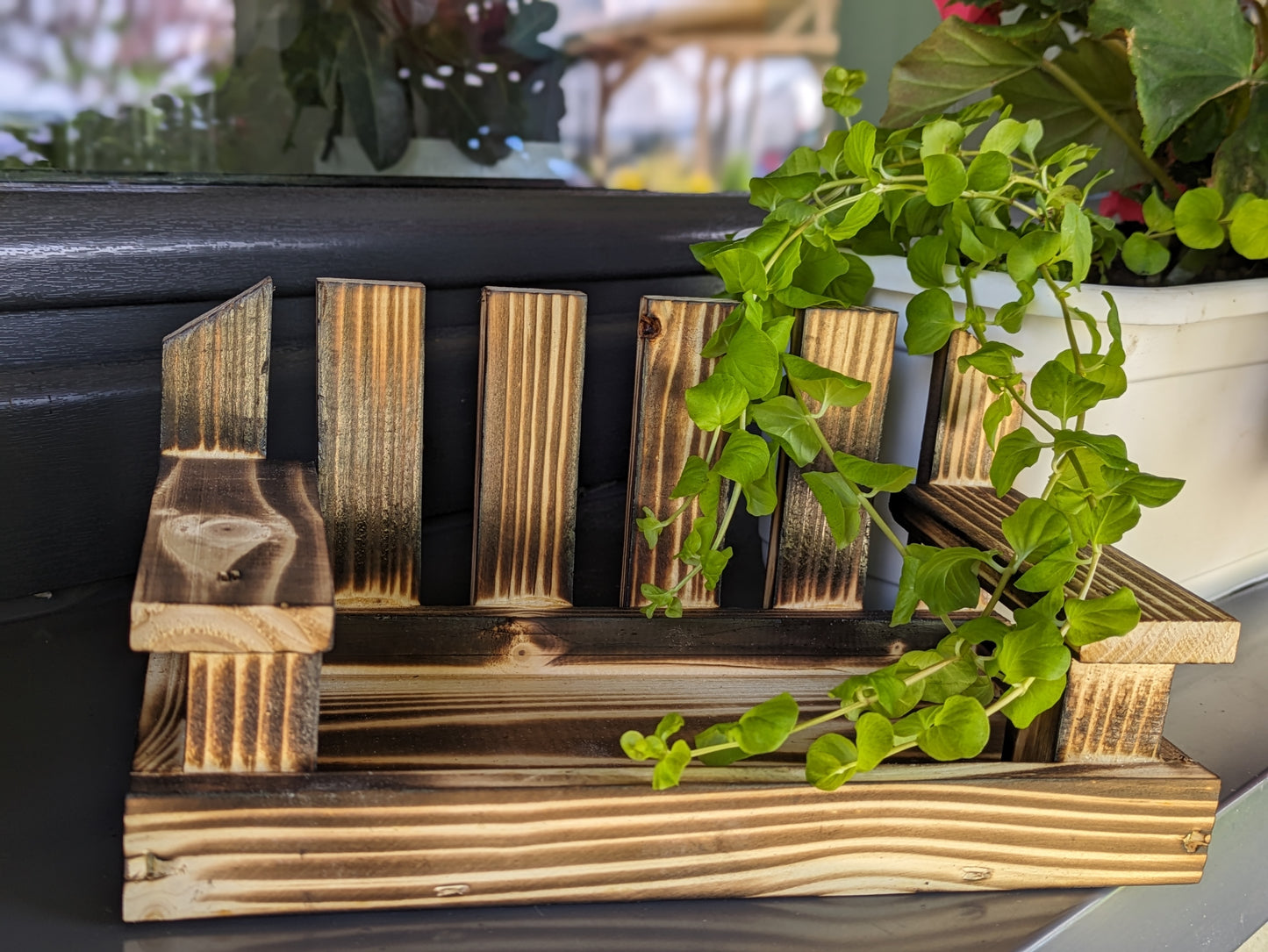 Handmade Wooden Bird Feeder - Swing – Garden Decoration