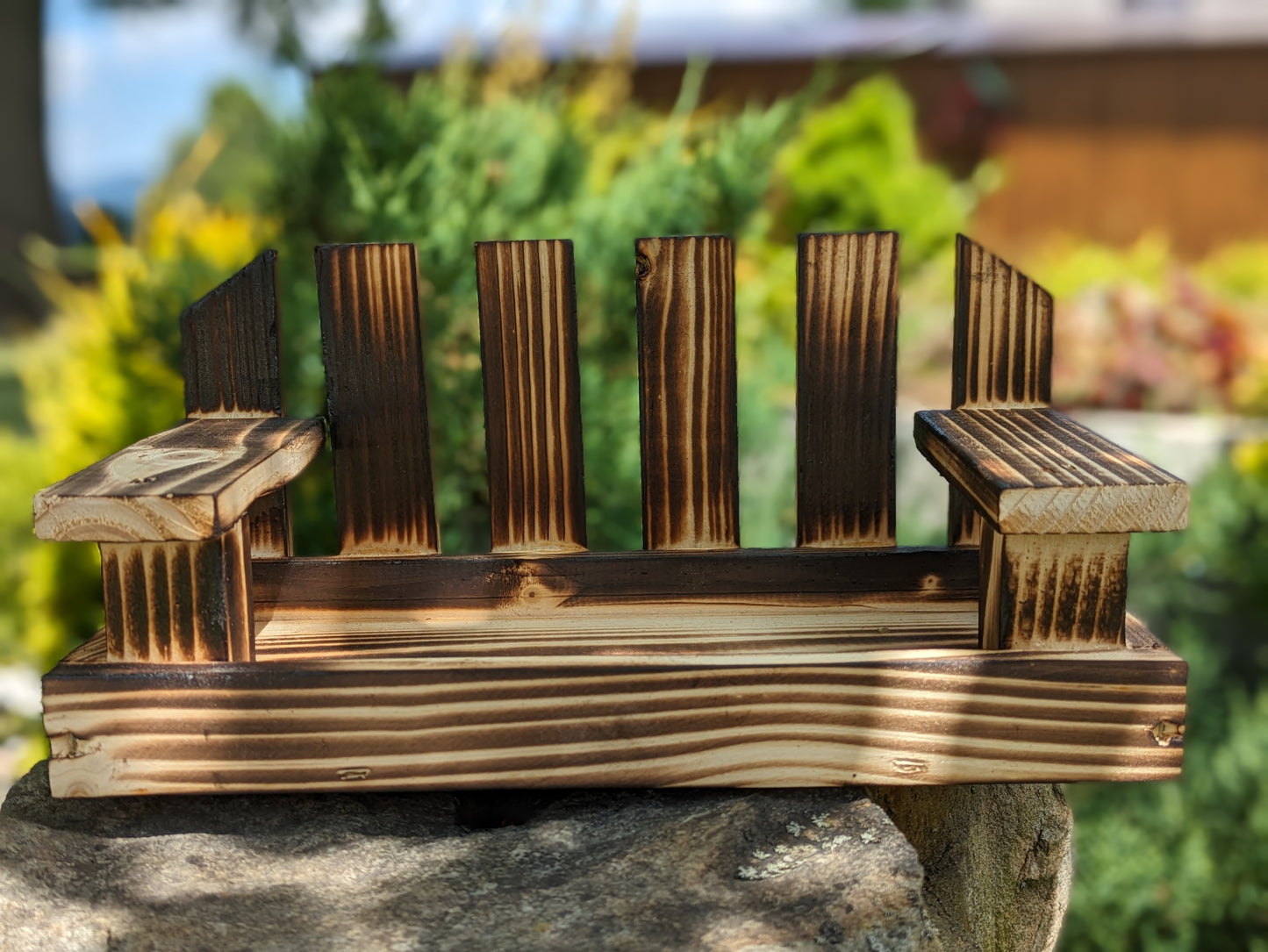 Handmade Wooden Bird Feeder - Swing – Garden Decoration