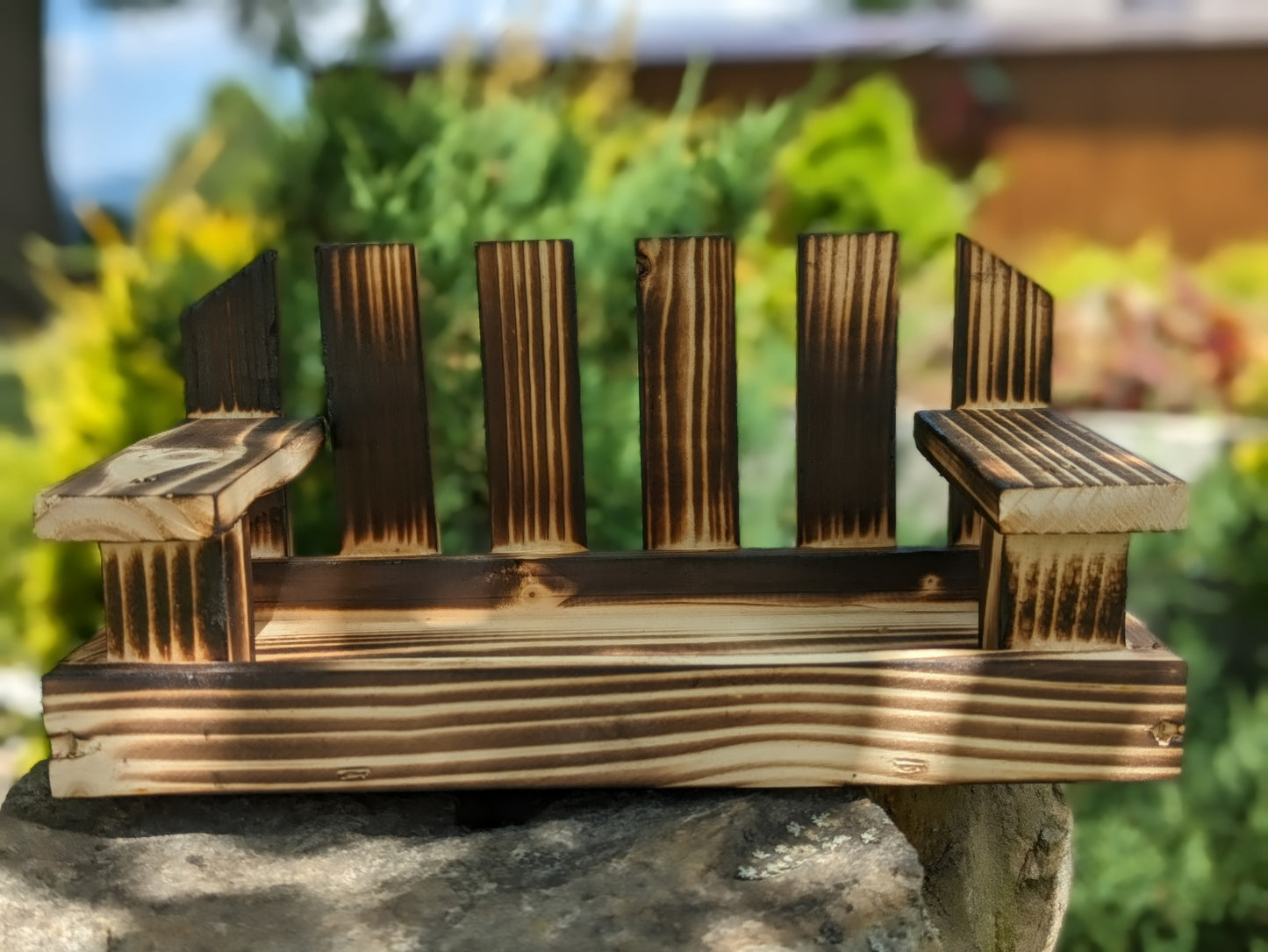 Handmade Wooden Bird Feeder - Swing – Garden Decoration